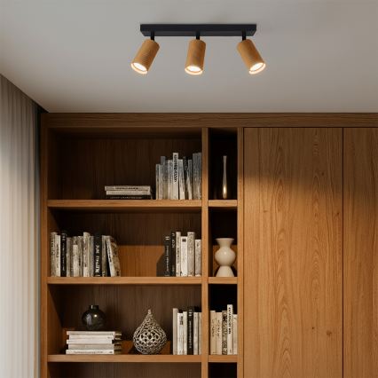 Brilagi - LED RGBW dimeriuojamas taškinis šviestuvas SELE MODERN 3xGU10/4,8W/230V 3000K aukso spalvos + nuotolinio valdymo pultas