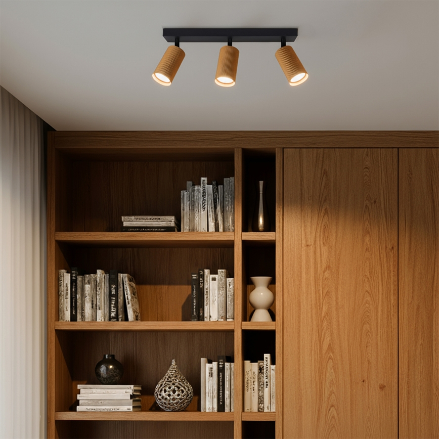 Brilagi - LED RGBW dimeriuojamas taškinis šviestuvas SELE MODERN 3xGU10/4,8W/230V 3000K aukso spalvos + nuotolinio valdymo pultas