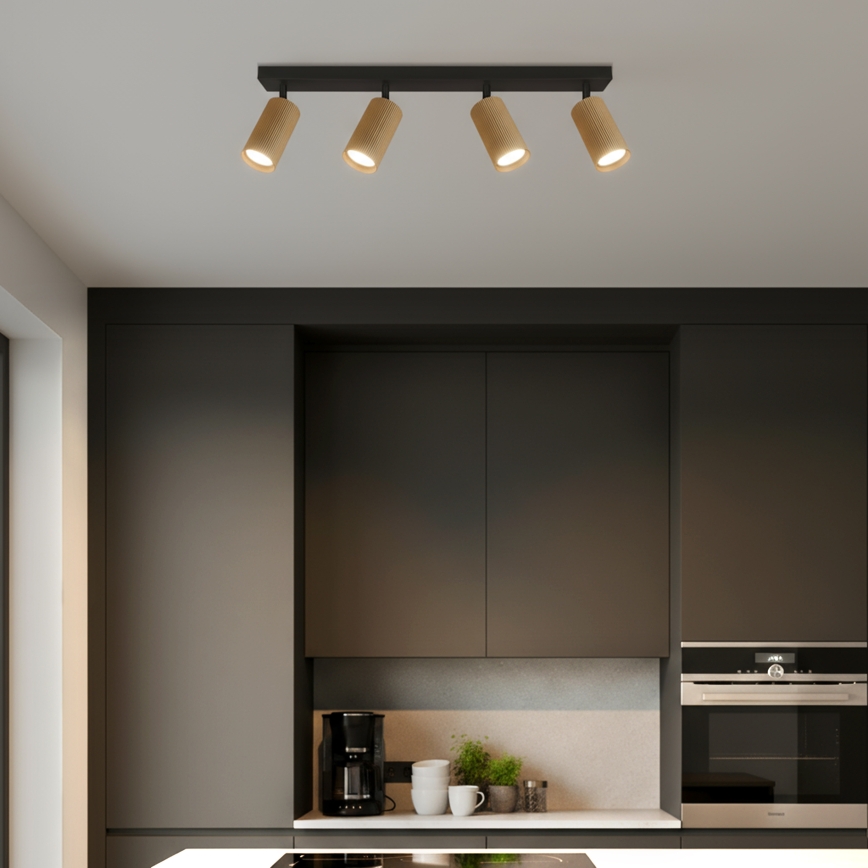 Brilagi - LED RGBW reguliuojamas taškinis šviestuvas SELE MODERN 4xGU10/4,8W/230V 3000K auksinis + nuotolinis valdymas