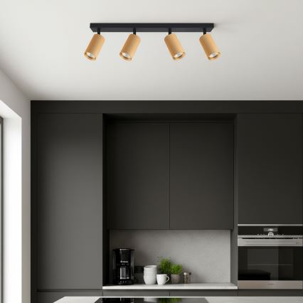 Brilagi - LED RGBW reguliuojamas taškinis šviestuvas SELE MODERN 4xGU10/4,8W/230V 3000K auksinis + nuotolinis valdymas