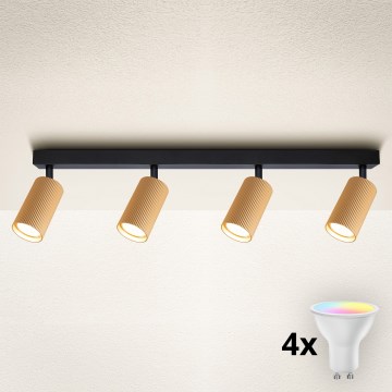 Brilagi - LED RGBW dimeriuojamas taškinis šviestuvas SELE MODERN 4xGU10/6,5W/230V 2700-6500K Wi-Fi auksinis