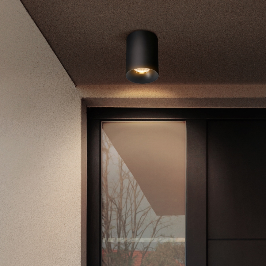 Brilagi - LED RGBW Dimeriuojamas taškinis šviestuvas TRINE 1xGU10/4,8W/230V 3000K juodas + nuotolinis valdymas