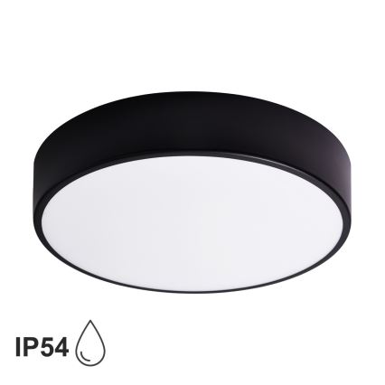BRILAGI - LED RGBW dimeriuojamas vonios kambario lubinis šviestuvas CLARE 3xE27/12W/230V 2700-6500K skersmuo 40 cm IP54 juodas