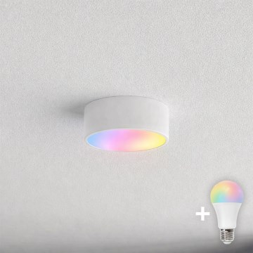 BRILAGI - LED RGBW dimeriuojamas vonios lubinis šviestuvas CLARE 1xE27/12W/230V 2700-6500K skersmuo 20 cm IP54 baltas