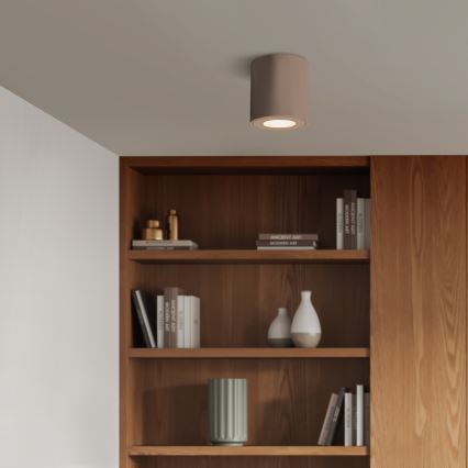 Brilagi - LED RGBW reguliuojamas vonios šviestuvas MIA 1xGU10/4,8W/230V 3000K 84x80 mm smėlio spalvos IP54 + nuotolinis valdymas