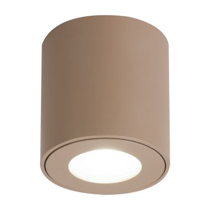Brilagi - LED RGBW reguliuojamas vonios šviestuvas MIA 1xGU10/4,8W/230V 3000K 84x80 mm smėlio spalvos IP54 + nuotolinis valdymas