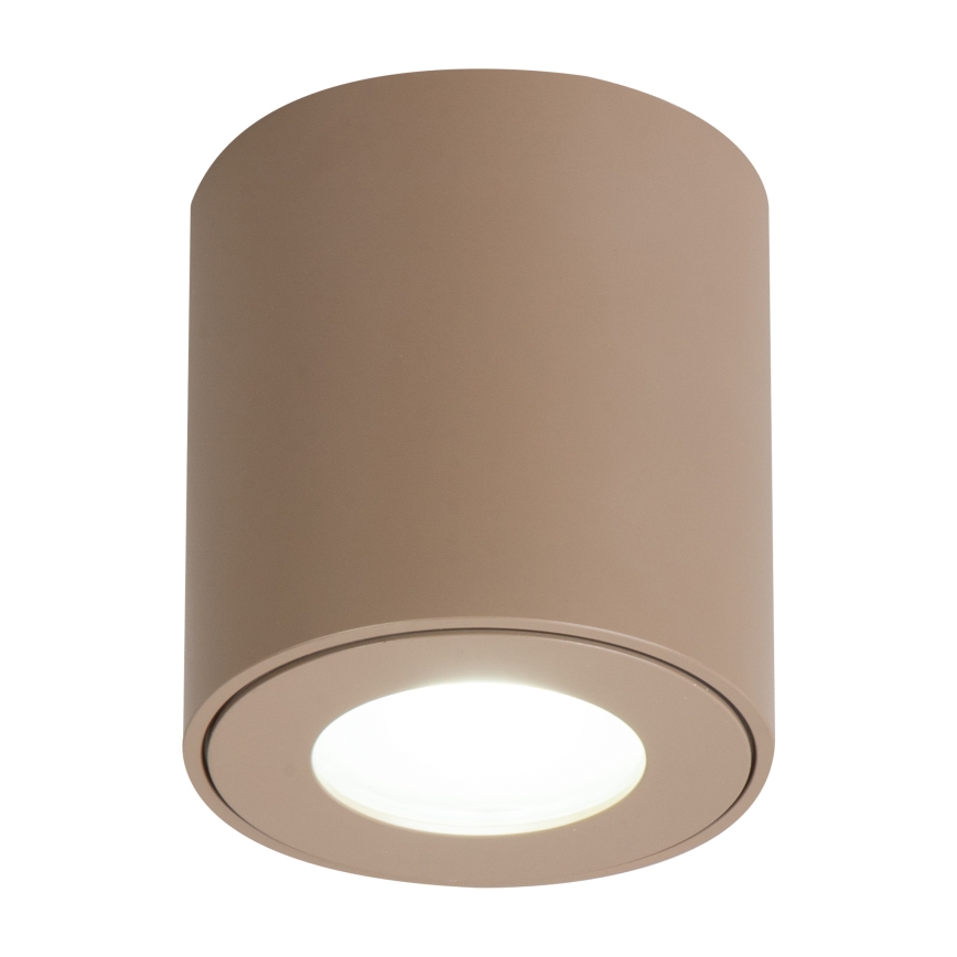 Brilagi - LED RGBW reguliuojamas vonios šviestuvas MIA 1xGU10/4,8W/230V 3000K 84x80 mm smėlio spalvos IP54 + nuotolinis valdymas