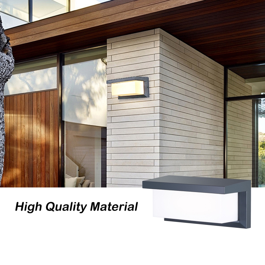 Brilagi - dimeriuojamas LED RGBW lauko sieninis šviestuvas BRICKY 1xE27/15W/230V 2700-6500K antracitas IP54