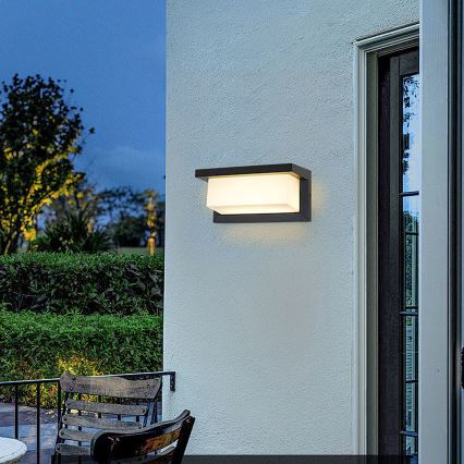 Brilagi - LED RGBW dimeriuojamas lauko sieninis šviestuvas BRICKY 1xE27/15W/230V 2700-6500K IP54 juodas