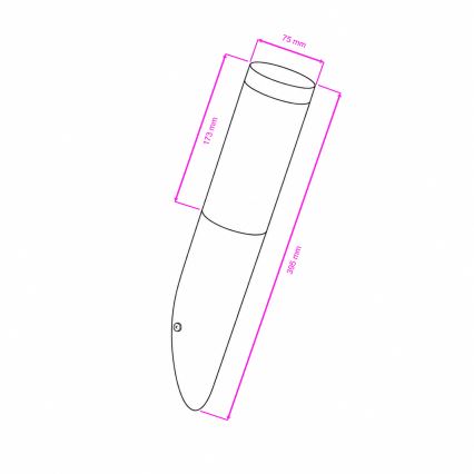 BRILAGI - LED RGBW reguliuojamas lauko sieninis šviestuvas ELIA 1xE27/6,5W/230V 2700-6500K IP44 Wi-Fi antracitas