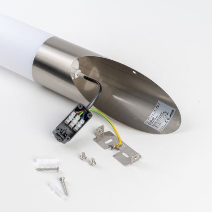BRILAGI - LED RGBW dimeriuojamas lauko sieninis šviestuvas ELIA 1xE27/6,5W/230V 2700-6500K IP44 Wi-Fi matinis chromas