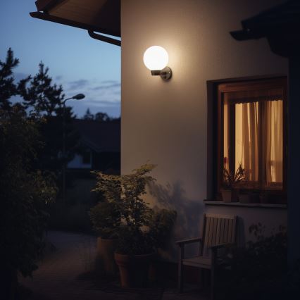 BRILAGI - LED RGBW dimeriuojamas lauko sieninis šviestuvas HARBOR 1xE27/12W/230V 2700-6500K IP33 juoda/balta