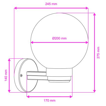 BRILAGI - LED RGBW dimeriuojamas lauko sieninis šviestuvas HARBOR 1xE27/12W/230V 2700-6500K IP33 juoda/balta