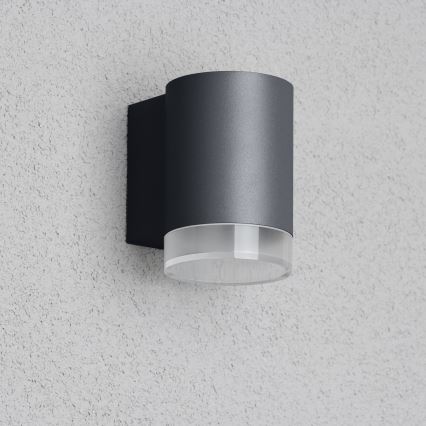 Brilagi - LED RGBW reguliuojamas lauko sieninis šviestuvas MATERA 1xGU10/4,8W/230V 3000K IP54 antracitas + nuotolinis valdymas
