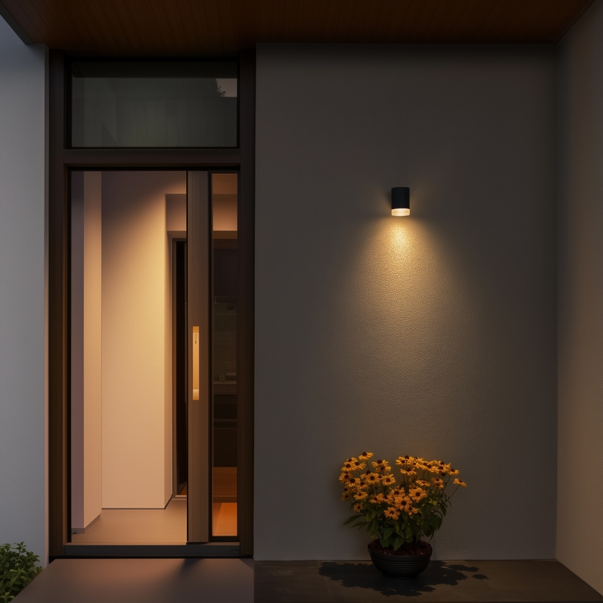 Brilagi - LED RGBW reguliuojamas lauko sieninis šviestuvas MATERA 1xGU10/4,8W/230V 3000K IP54 antracitas + nuotolinis valdymas