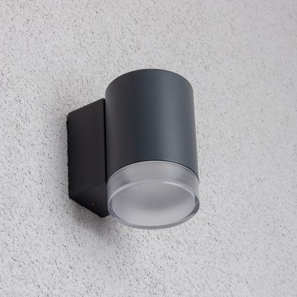 Brilagi - LED RGBW reguliuojamas lauko sieninis šviestuvas MATERA 1xGU10/4,8W/230V 3000K IP54 antracitas + nuotolinis valdymas