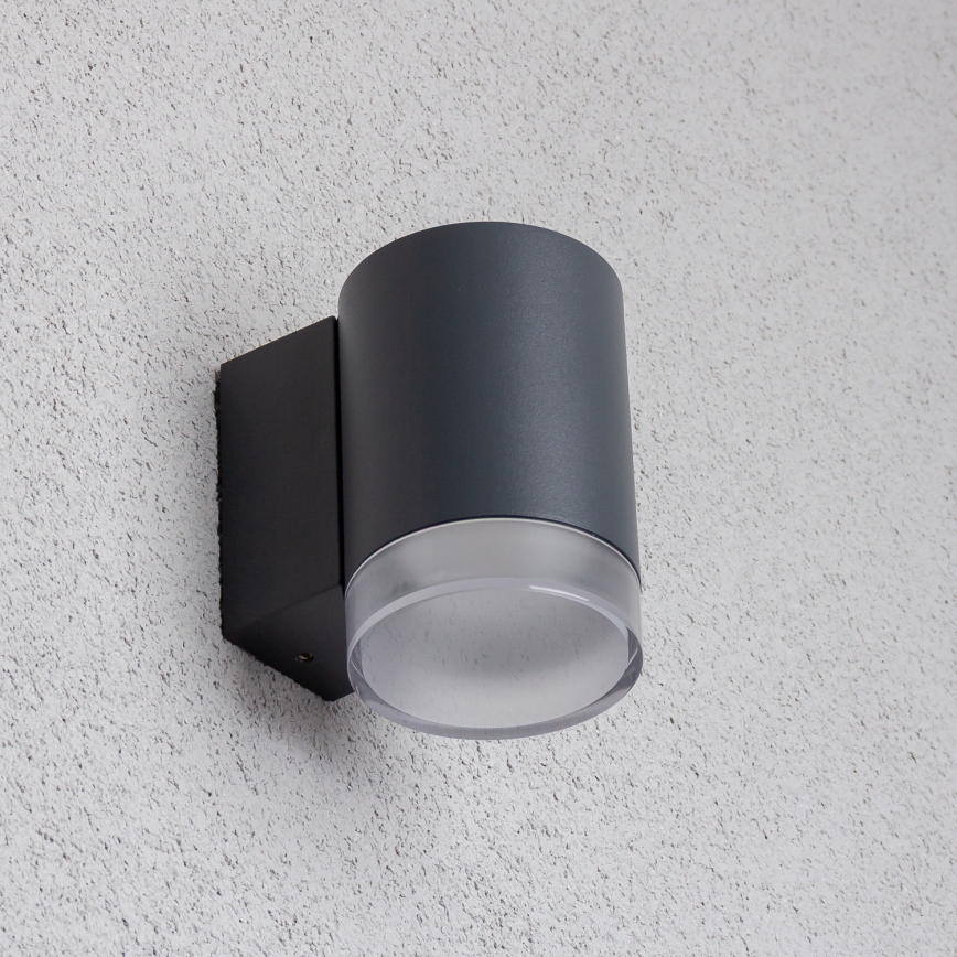 Brilagi - LED RGBW reguliuojamas lauko sieninis šviestuvas MATERA 1xGU10/4,8W/230V 3000K IP54 antracitas + nuotolinis valdymas