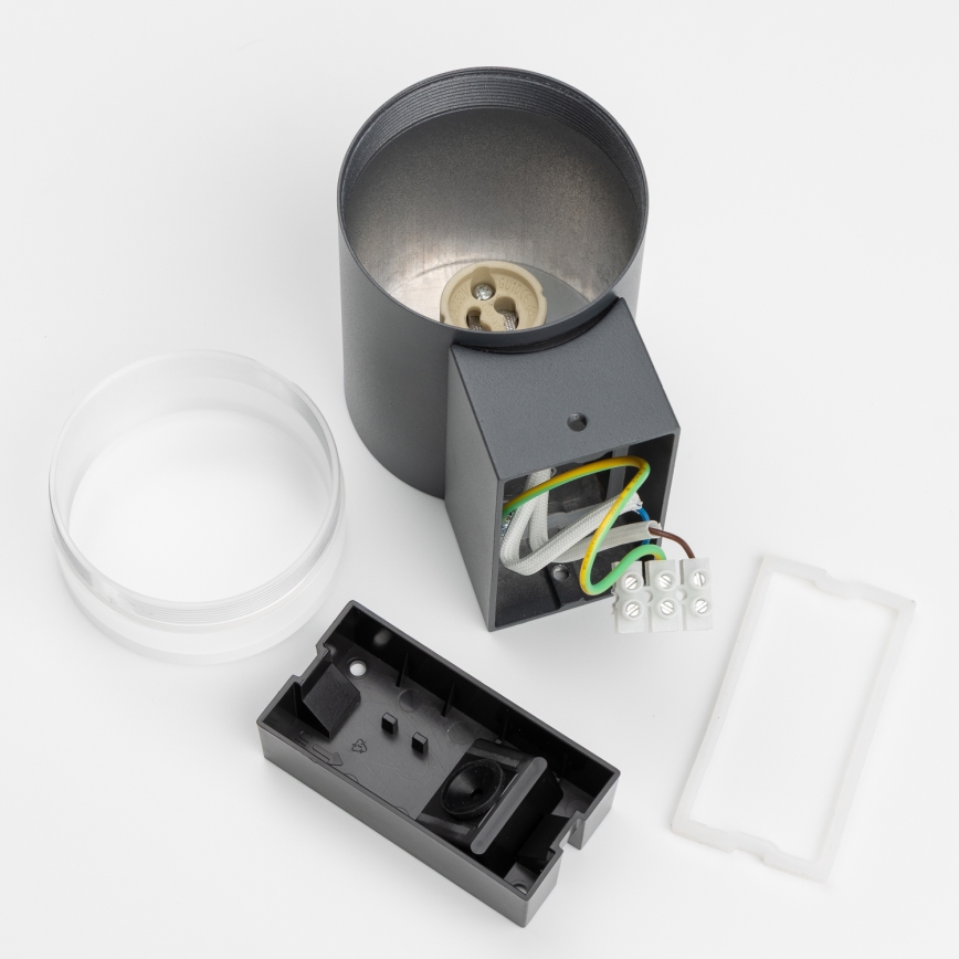 Brilagi - LED RGBW reguliuojamas lauko sieninis šviestuvas MATERA 1xGU10/4,8W/230V 3000K IP54 antracitas + nuotolinis valdymas