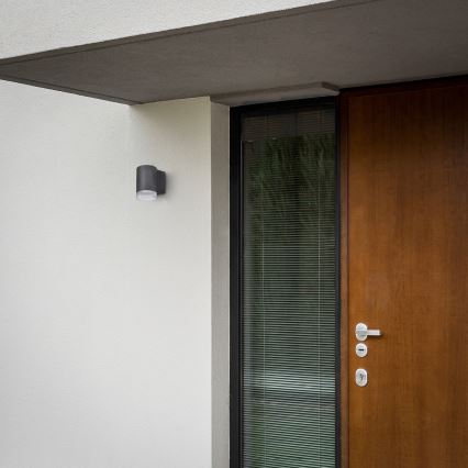Brilagi - LED RGBW reguliuojamas lauko sieninis šviestuvas MATERA 1xGU10/4,8W/230V 3000K IP54 antracitas + nuotolinis valdymas