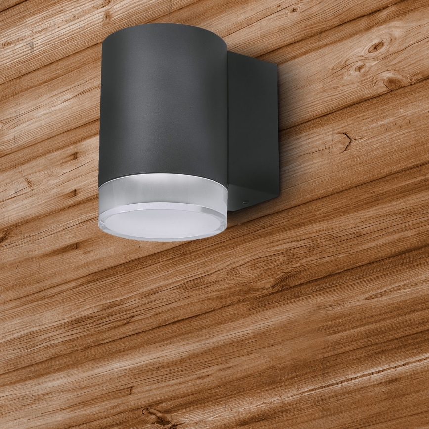 Brilagi - LED RGBW reguliuojamas lauko sieninis šviestuvas MATERA 1xGU10/4,8W/230V 3000K IP54 antracitas + nuotolinis valdymas