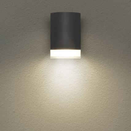 Brilagi - LED RGBW reguliuojamas lauko sieninis šviestuvas MATERA 1xGU10/4,8W/230V 3000K IP54 antracitas + nuotolinis valdymas