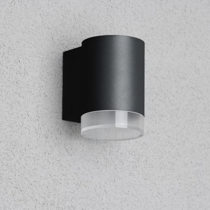 Brilagi - LED RGBW reguliuojamas lauko sieninis šviestuvas MATERA 1xGU10/4,8W/230V 3000K IP54 juodas + nuotolinis pultas