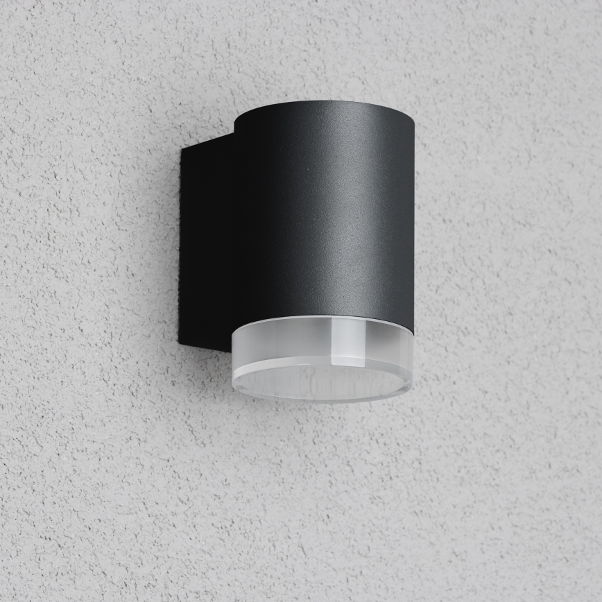 Brilagi - LED RGBW reguliuojamas lauko sieninis šviestuvas MATERA 1xGU10/4,8W/230V 3000K IP54 juodas + nuotolinis pultas