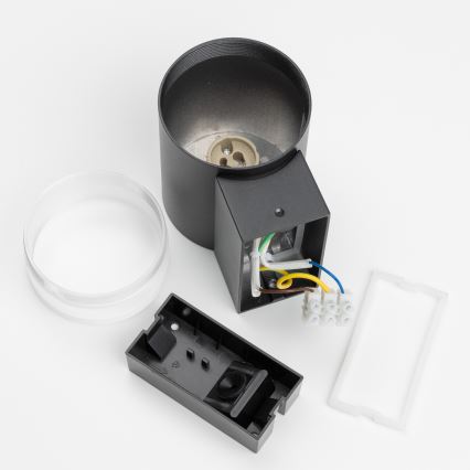 Brilagi - LED RGBW reguliuojamas lauko sieninis šviestuvas MATERA 1xGU10/4,8W/230V 3000K IP54 juodas + nuotolinis pultas