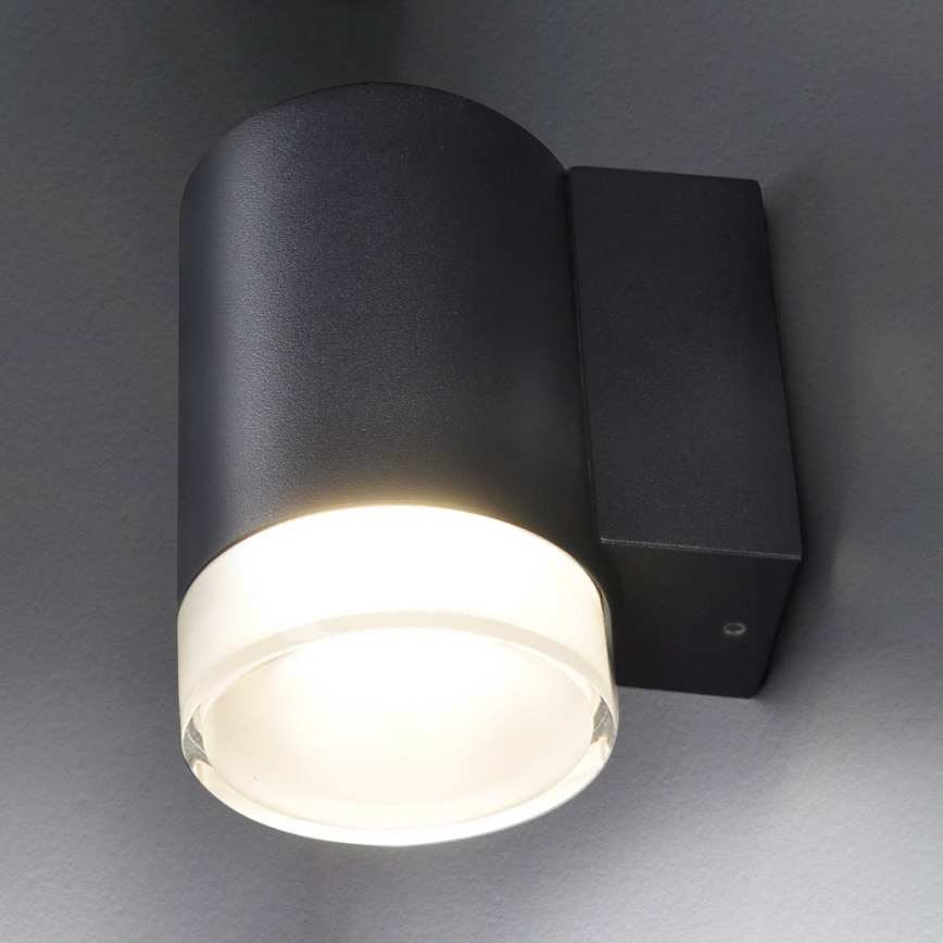 Brilagi - LED RGBW reguliuojamas lauko sieninis šviestuvas MATERA 1xGU10/4,8W/230V 3000K IP54 juodas + nuotolinis pultas