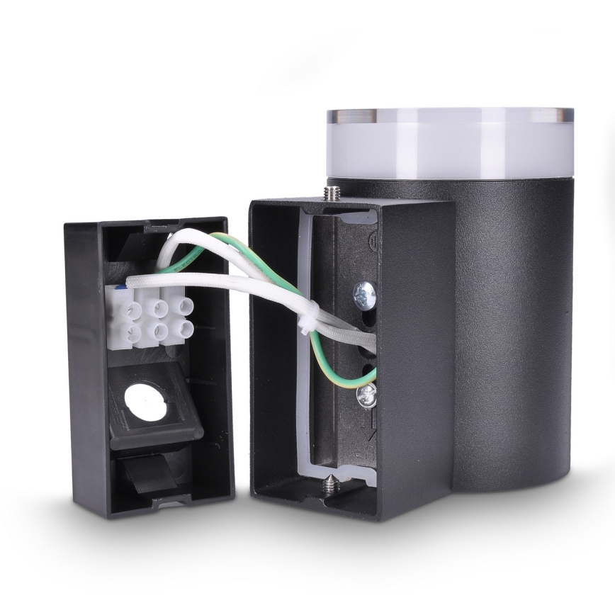 Brilagi - LED RGBW reguliuojamas lauko sieninis šviestuvas MATERA 1xGU10/4,8W/230V 3000K IP54 juodas + nuotolinis pultas