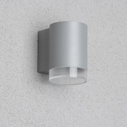 Brilagi - LED RGBW dimeriuojamas lauko sieninis šviestuvas MATERA 1xGU10/4,8W/230V 3000K IP54 pilkas + nuotolinis valdymas