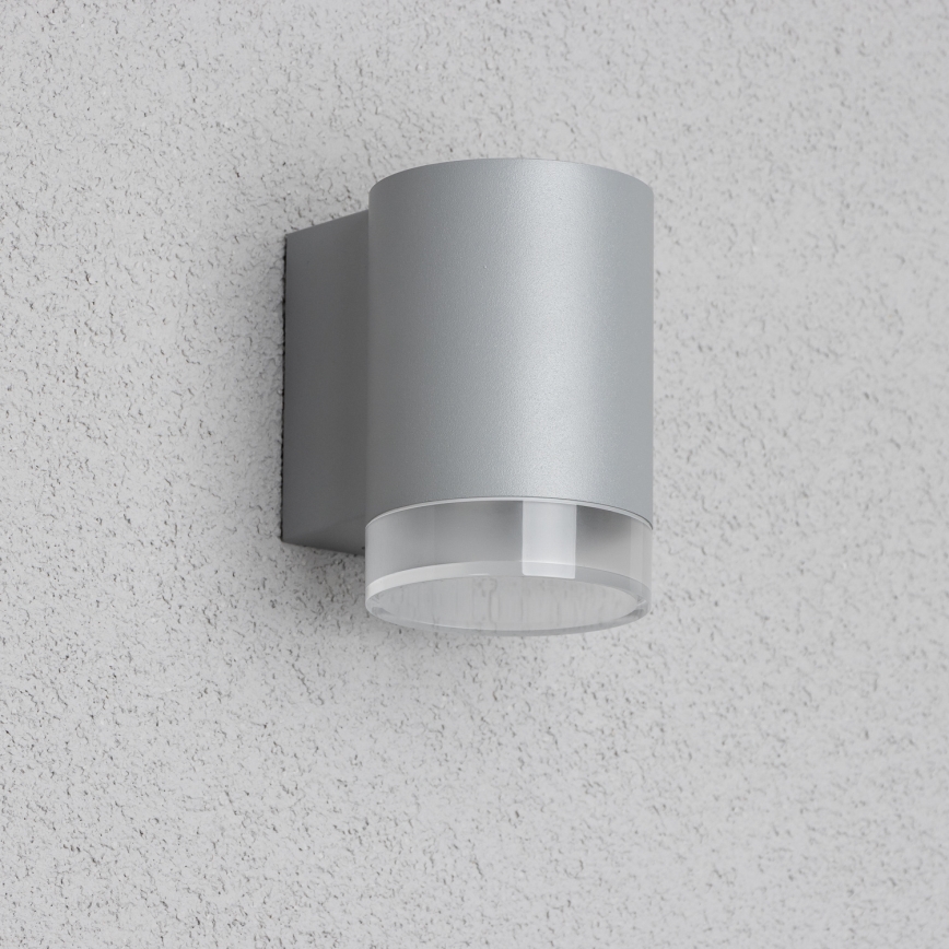 Brilagi - LED RGBW dimeriuojamas lauko sieninis šviestuvas MATERA 1xGU10/4,8W/230V 3000K IP54 pilkas + nuotolinis valdymas