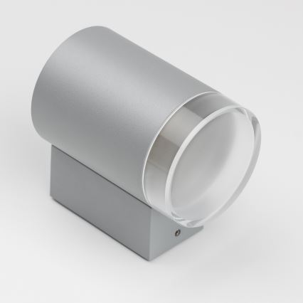 Brilagi - LED RGBW dimeriuojamas lauko sieninis šviestuvas MATERA 1xGU10/4,8W/230V 3000K IP54 pilkas + nuotolinis valdymas