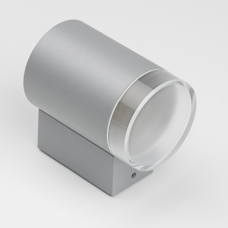 Brilagi - LED RGBW dimeriuojamas lauko sieninis šviestuvas MATERA 1xGU10/4,8W/230V 3000K IP54 pilkas + nuotolinis valdymas
