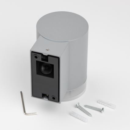 Brilagi - LED RGBW dimeriuojamas lauko sieninis šviestuvas MATERA 1xGU10/4,8W/230V 3000K IP54 pilkas + nuotolinis valdymas