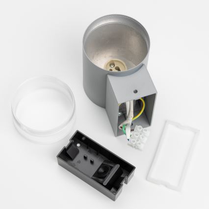 Brilagi - LED RGBW dimeriuojamas lauko sieninis šviestuvas MATERA 1xGU10/4,8W/230V 3000K IP54 pilkas + nuotolinis valdymas