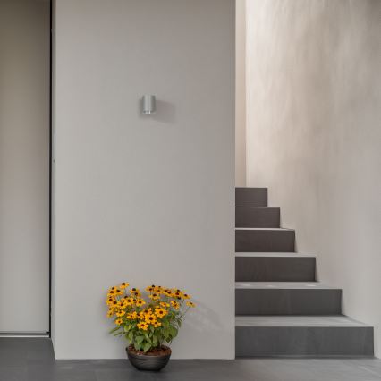 Brilagi - LED RGBW dimeriuojamas lauko sieninis šviestuvas MATERA 1xGU10/6W/230V 3000K IP54 pilkas + nuotolinis valdymas