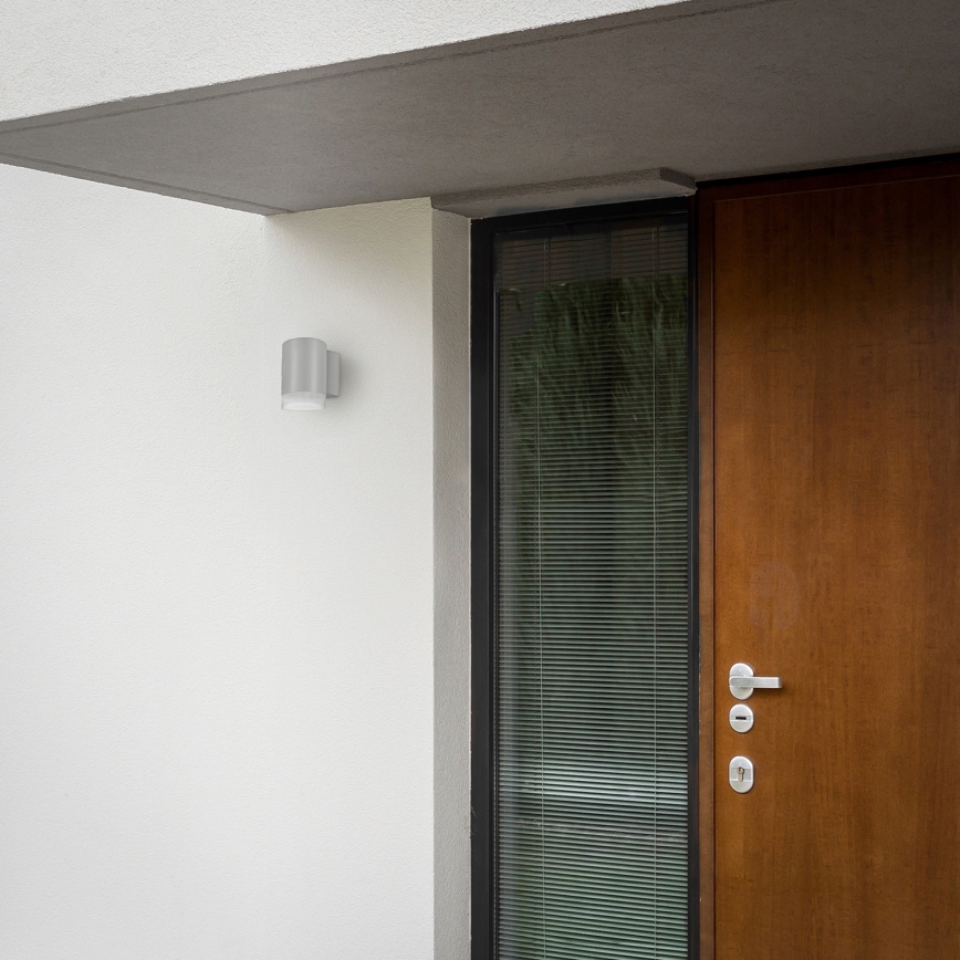 Brilagi - LED RGBW dimeriuojamas lauko sieninis šviestuvas MATERA 1xGU10/6W/230V 3000K IP54 pilkas + nuotolinis valdymas