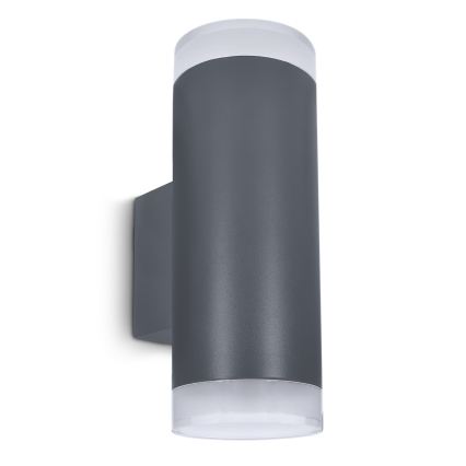 Brilagi - LED RGBW dimeriuojamas lauko sieninis šviestuvas MATERA 2xGU10/4,8W/230V 3000K IP54 antracitas + nuotolinis valdymas