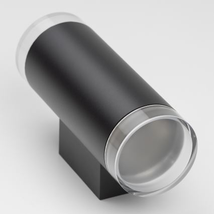 Brilagi - LED RGBW su reguliuojamu ryškumu lauko sieninis šviestuvas MATERA 2xGU10/4,8W/230V 3000K IP54 juodas + nuotolinis valdymas