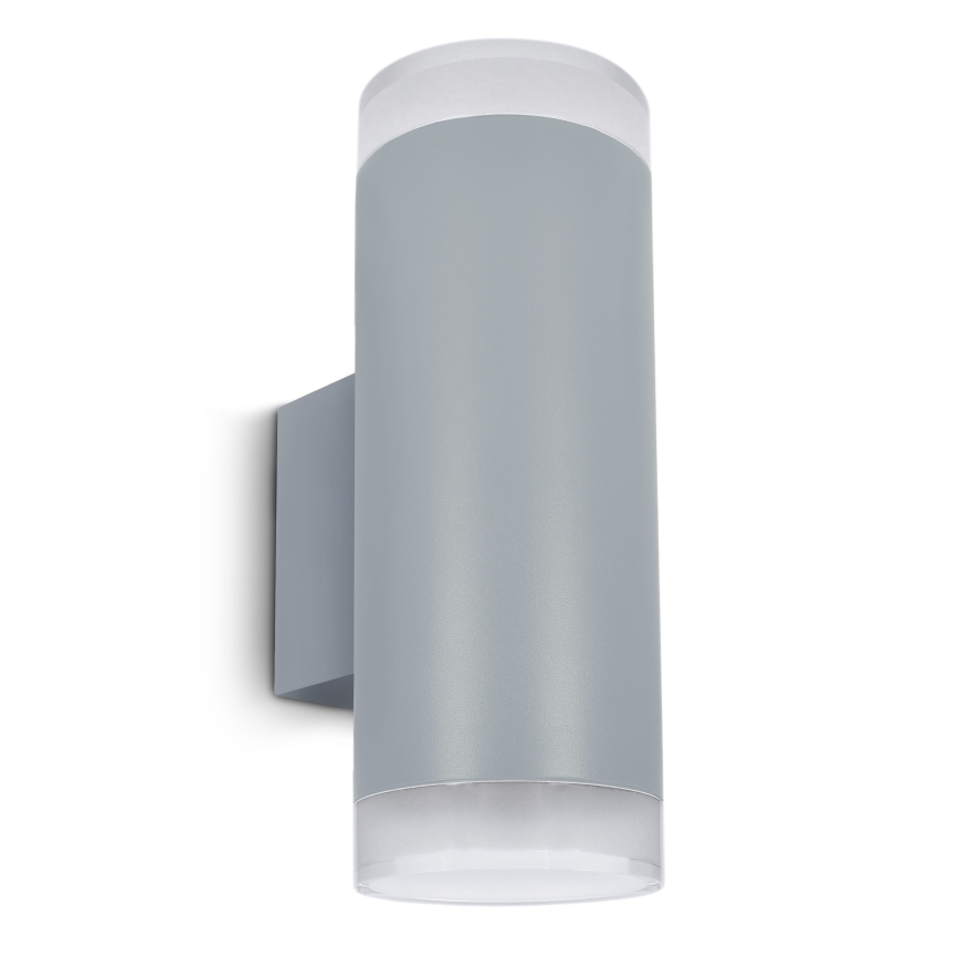 Brilagi - LED RGBW dimeriuojamas lauko sieninis šviestuvas MATERA 2xGU10/4,8W/230V 3000K IP54 pilkas + nuotolinis valdymas