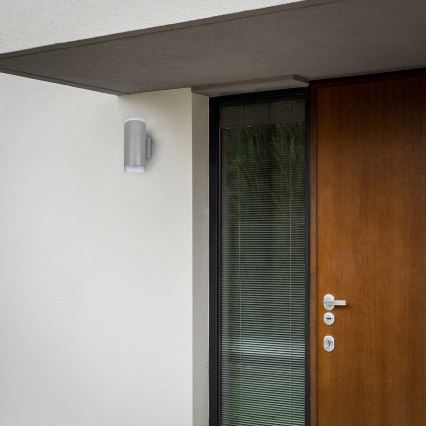 Brilagi - LED RGBW dimeriuojamas lauko sieninis šviestuvas MATERA 2xGU10/4,8W/230V 3000K IP54 pilkas + nuotolinis valdymas