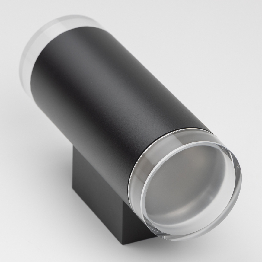 Brilagi - LED RGBW su reguliuojamu ryškumu lauko sieninis šviestuvas MATERA 2xGU10/6W/230V 3000K IP54 juodas + nuotolinis valdymas