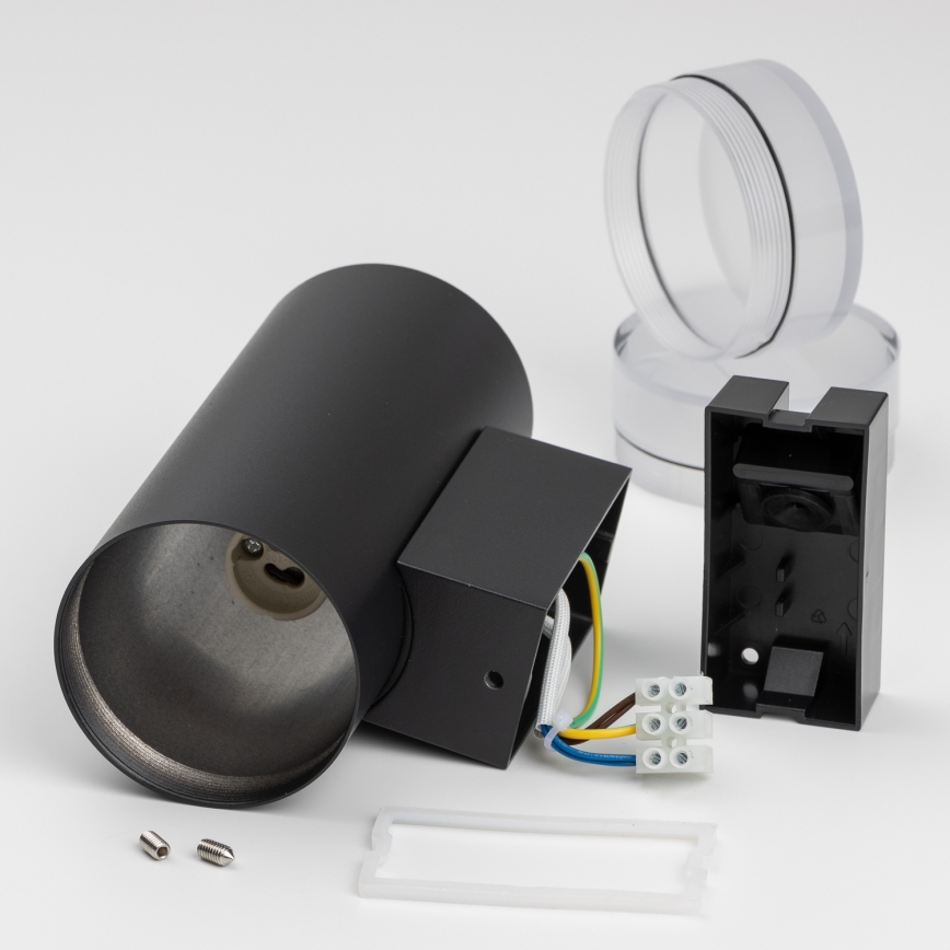 Brilagi - LED RGBW su reguliuojamu ryškumu lauko sieninis šviestuvas MATERA 2xGU10/6W/230V 3000K IP54 juodas + nuotolinis valdymas