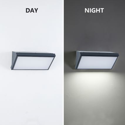 Brilagi - LED RGBW dimeriuojamas lauko sieninis šviestuvas TRIANGLE 1xE27/9W/230V 2700-6500K IP65 antracitas