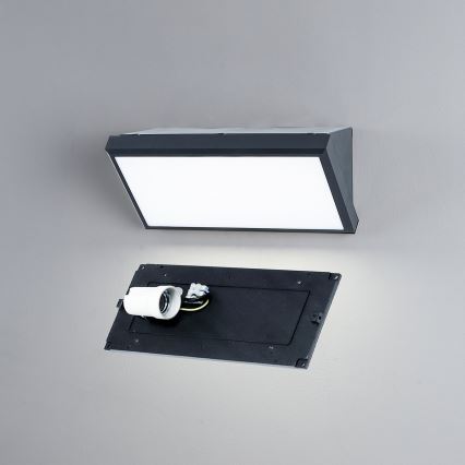 Brilagi - LED RGBW dimeriuojamas lauko sieninis šviestuvas TRIANGLE 1xE27/9W/230V 2700-6500K IP65 antracitas