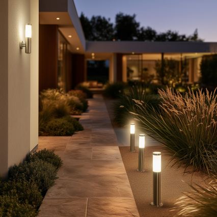 BRILAGI - LED RGBW reguliuojama lauko lempa ELIA 1xE27/6,5W/230V 2700-6500K IP44 Wi-Fi 50 cm matinis chromas