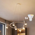 BRILAGI - LED RGBW pritemdoma pakabinama liustra ant laido SELE 6xGU10/6,5W/230V 2700-6500K balta + nuotolinis valdymas