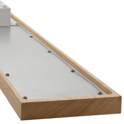Brilagi - LED RGBW Pritemdymo panelė WOODY FRAME LED/34W/230V 11,5x123 cm 2700-6500K ąžuolas + nuotolinio valdymo pultas