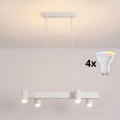 BRILAGI - LED RGBW reguliuojama pakabinama liustra ant laido SELE 4xGU10/6,5W/230V 2700-6500K balta